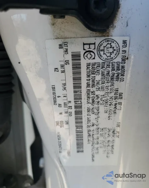 2012 Ford Focus Titanium z USA, uszkodzony, nr VIN 1FAHP3N21CL198946